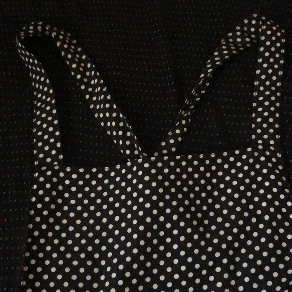 Black and white polka dot overalls - Picture 2 of 3